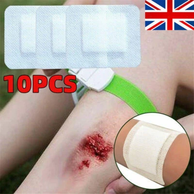 FIXTI 10 X Non-woven Medical Adhesive Wound Band Dressing First Aid Bandage Gauze Tape
