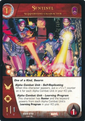CV4-010 SENTINEL Upper Deck Marvel VS System CROSSOVER V4
