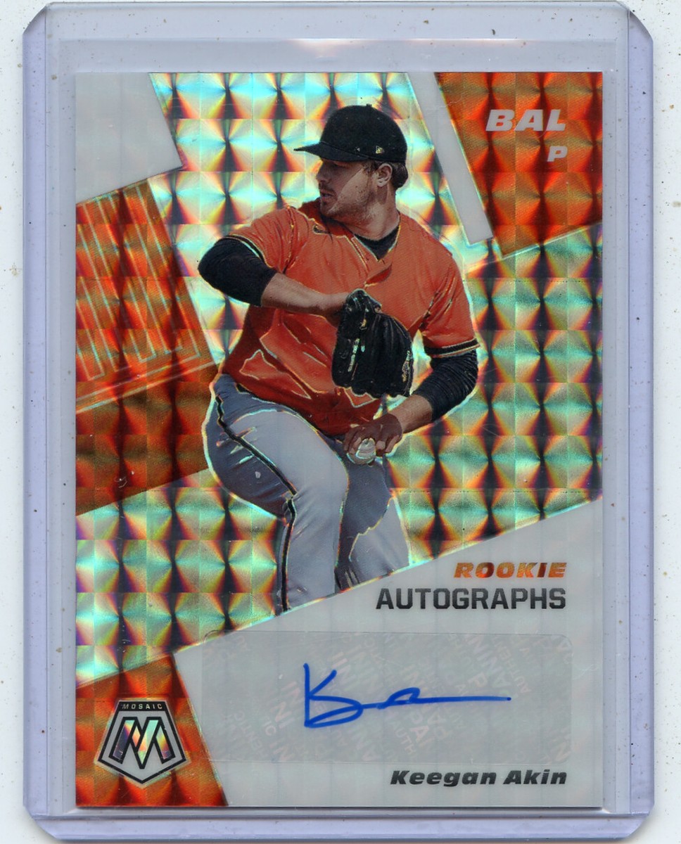 2021 PANINI MOSAIC #RAM-KE KEEGAN AKIN AUTOGRAPH 