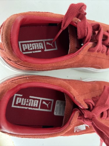 PUMA SUEDE PLATFORM Plateau Womens 6.5 Red - Picture 8 of 9