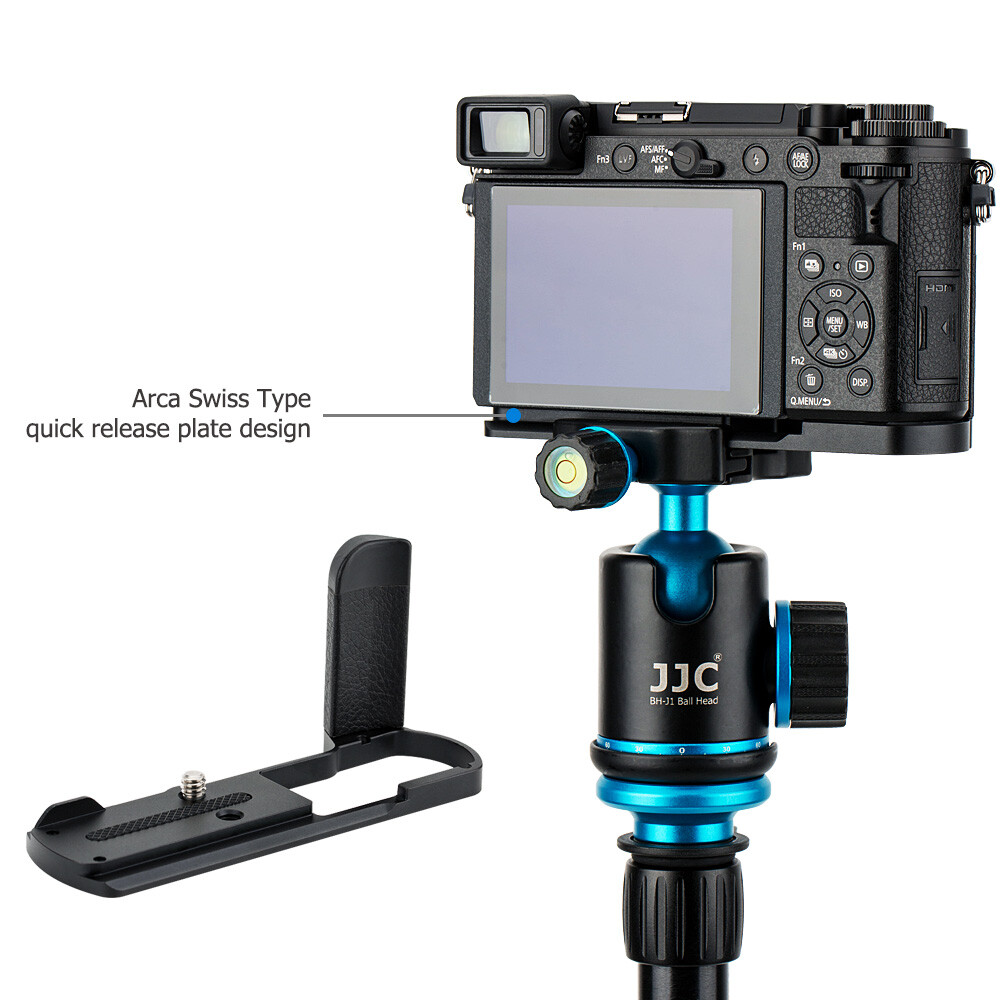 JJC HG-GX9 Metal Camera Hand Grip For Panasonic Lumix GX9 / GX85 / GX80 / GX7 Mark II / III