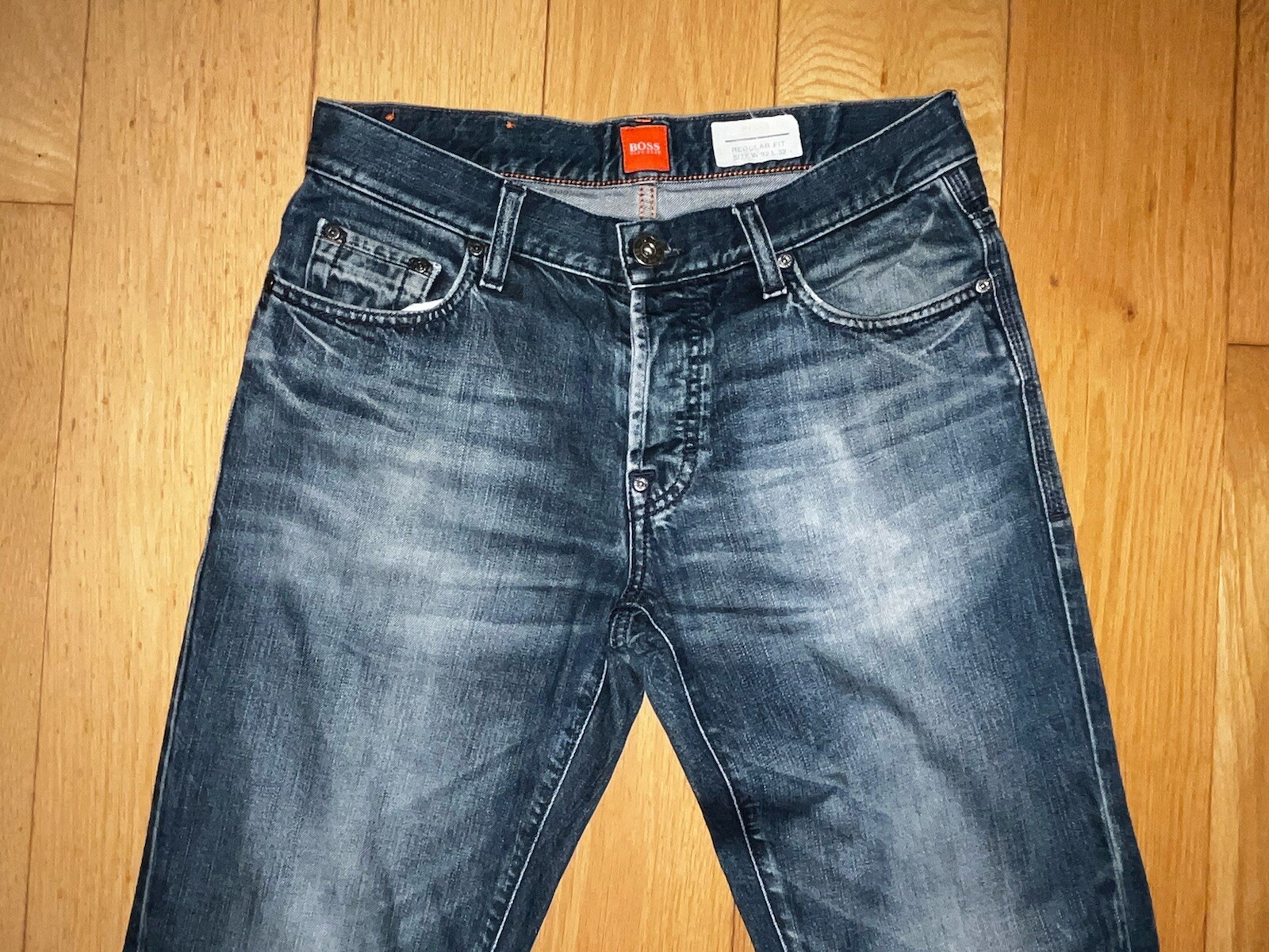 HUGO BOSS Mens Designer Jeans Regular Fit W32 L32 Ex Condition