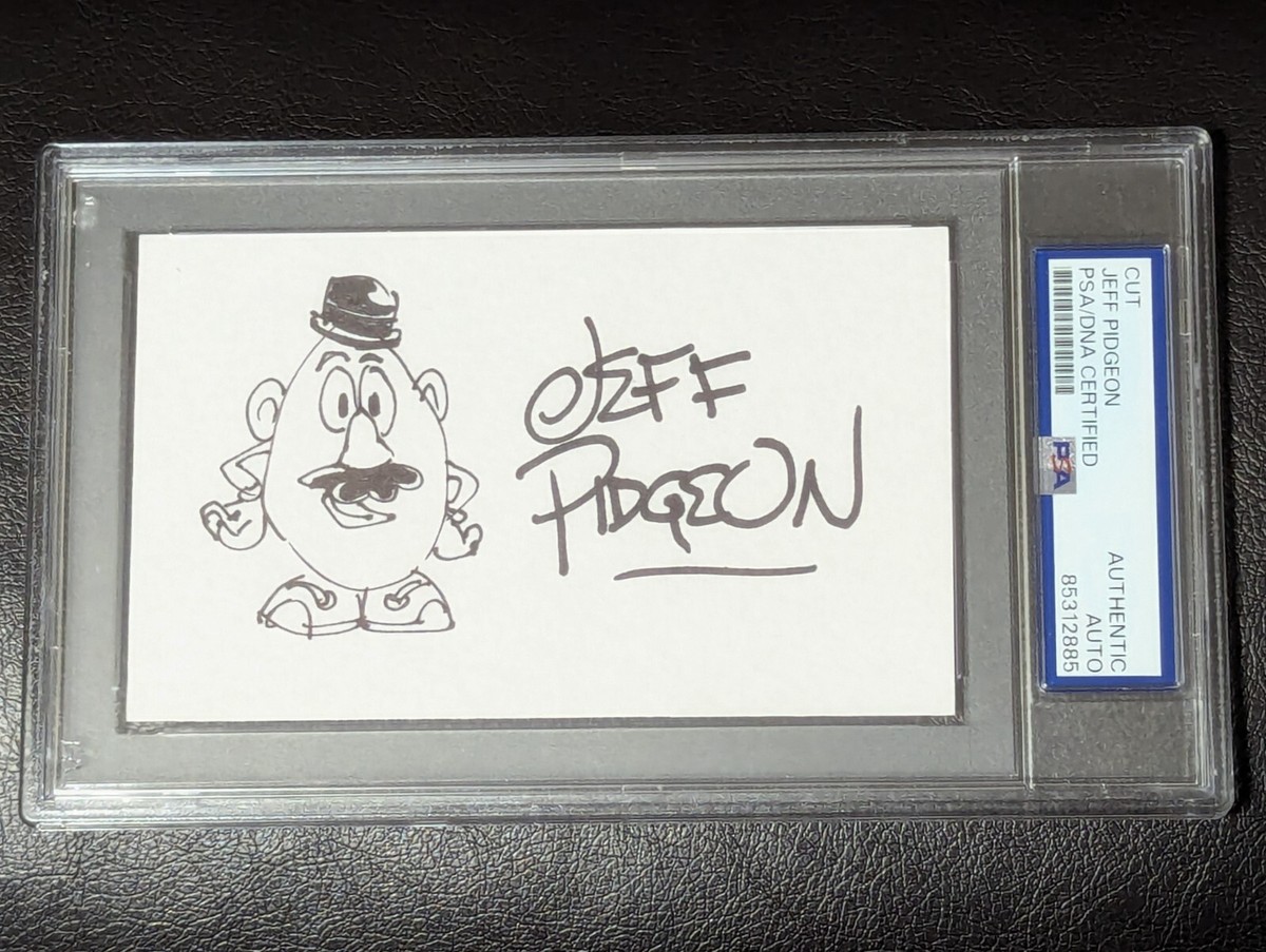 Jeff Pidgeon Sketch Autograph Signed PSA DNA Pixar Toy Story