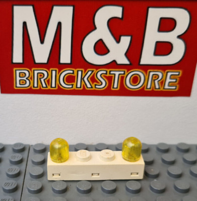 Lego City Technic Power Functions light & sound Licht Stein 1x4 weiß/gelb #1094#