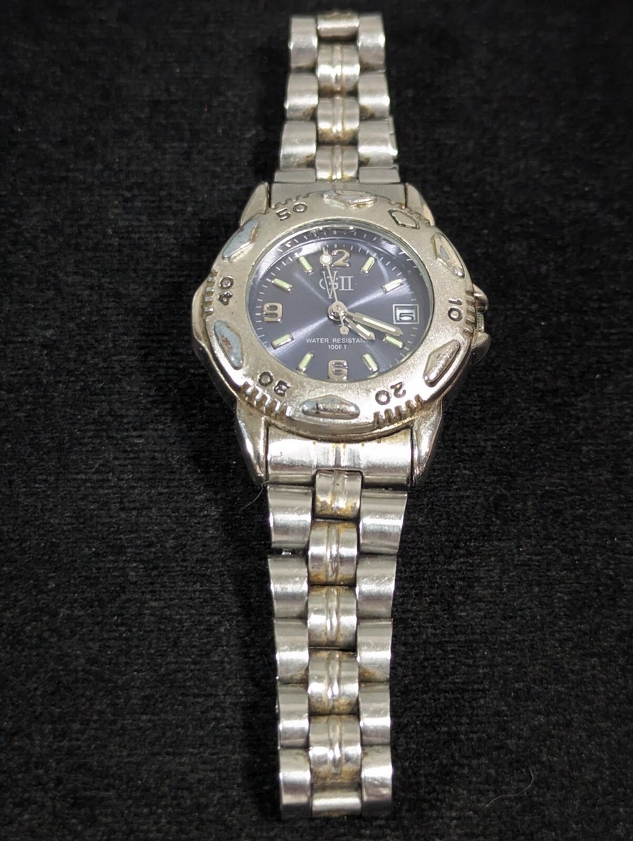 Gloria Vanderbilt II Date Indicator Rotating Bezel Stainless  display picture 1