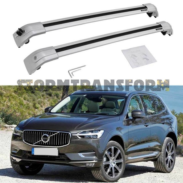 US Stock Cross Bars for VOLVO XC60 20182021 Roof Rack Rails Cargo