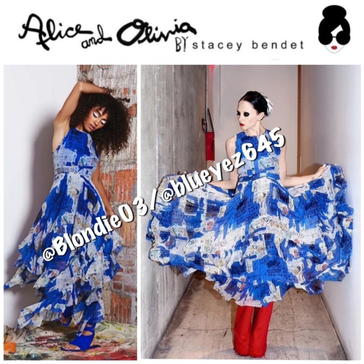 Alice + Olivia x Basquiat “Ilia” limited edition v-neck Alice + Olivia x Basquiat “Ilia” limited edition v-neck