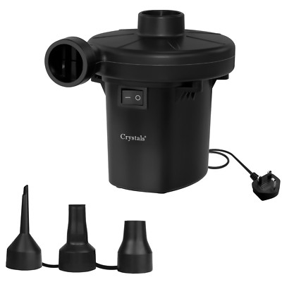 3 in 1 Elektrische Luftpumpe für Schlauchboote Campingbett Pool Inflator Luftmatratze