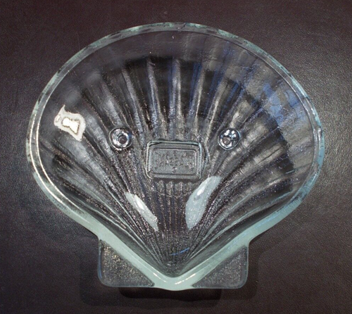 Set 5 piatti GLASBAKE vetro trasparente 5,5" capesante/conchiglia - forno a tavola 6 oz - Foto 13 di 19
