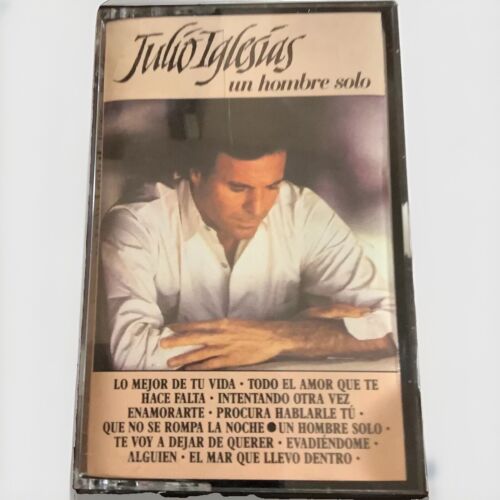 Julio Iglesias - Un Hombre Solo Cassette By CBS & Music Latino Spanish Vintage.