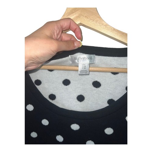 Polka Dot Sweater LARGE - Picture 3 of 3