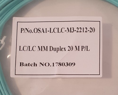 20m LC-LC OM3 Multimode Patch Fibre/Fiber New - Picture 4 of 4