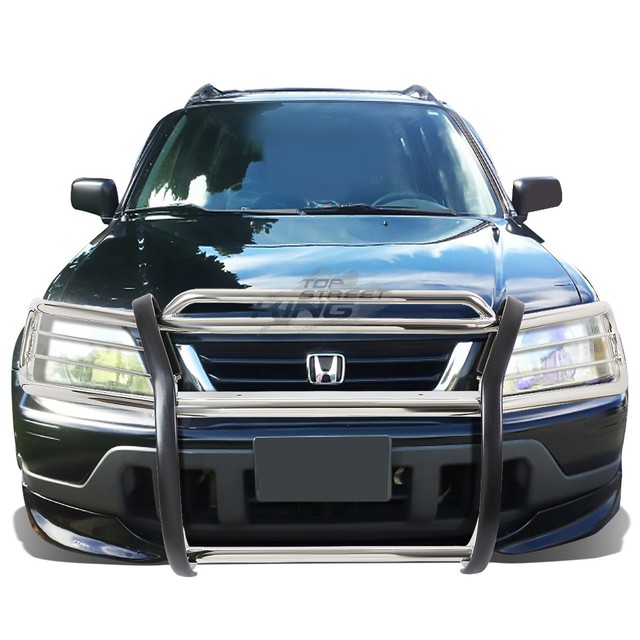 1.5"OD Polish Front Bumper Brush Grille Guard Frame Bull Bar for Honda