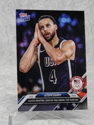 2024 Topps NOW Olympics - Steph Curry #27 Team USA Basketball Gold Medal