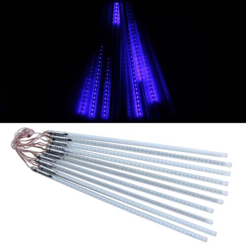 10pcs Tubes String 50cm 2835 54 LED Strip Light Meteor Shower Rain & 12V Adapter - Picture 50 of 53