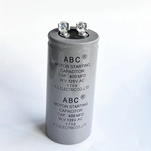 New 400mfd 400UF 125VAC ABC CD60 Motor Start Capacitor HVAC 125V 