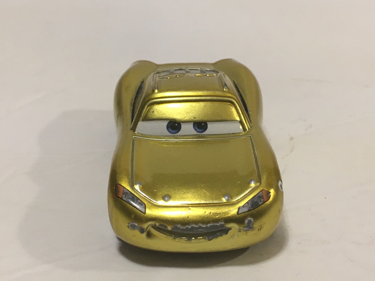 Disney Pixar Cars Gold Crusin Lightning McQueen Die Cast | eBay