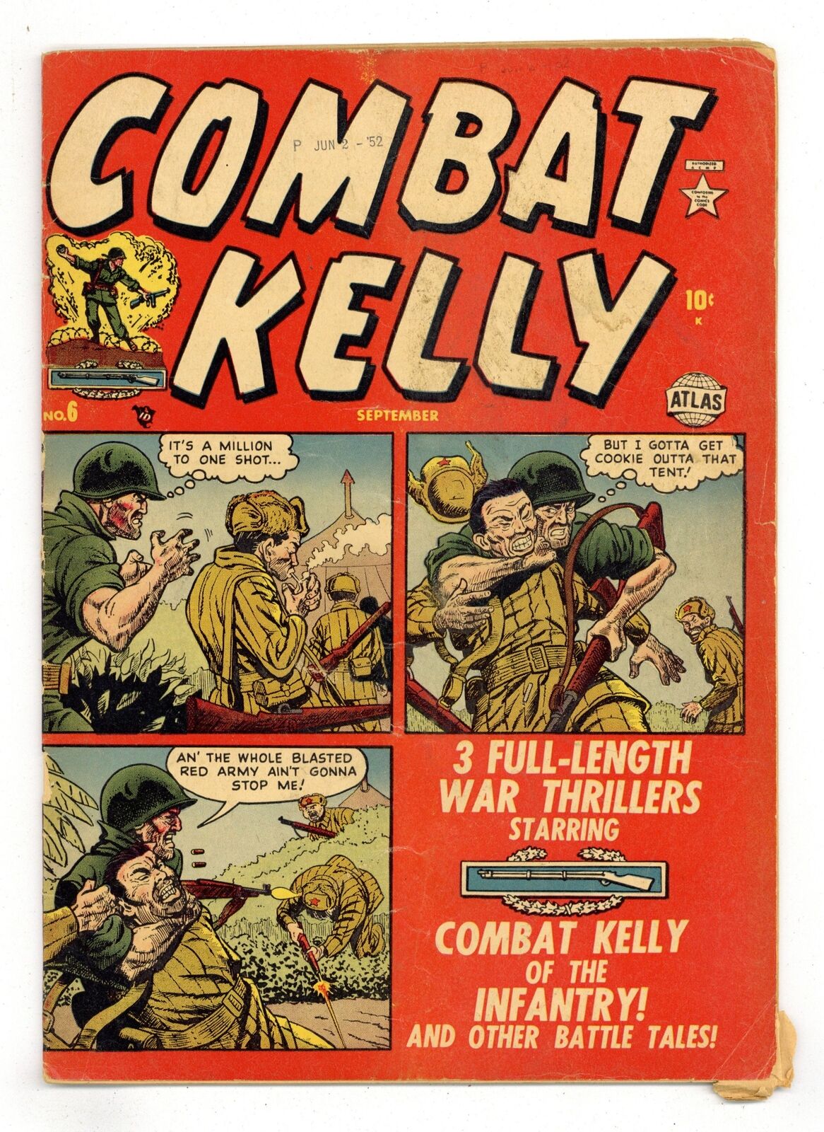 Combat Kelly #6 GD 2.0 1952