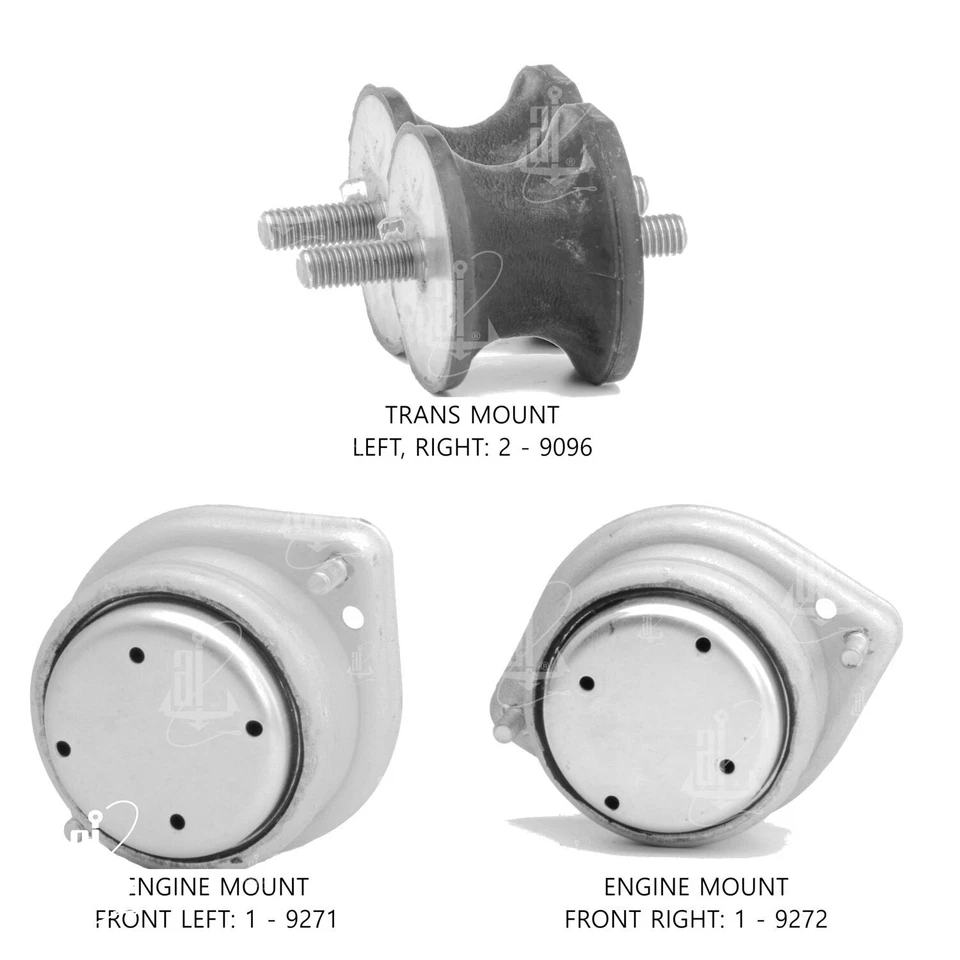 For BMW 540i 1997-2003 Anchor 300633 Engine Mount Kit Foto 2 de 4