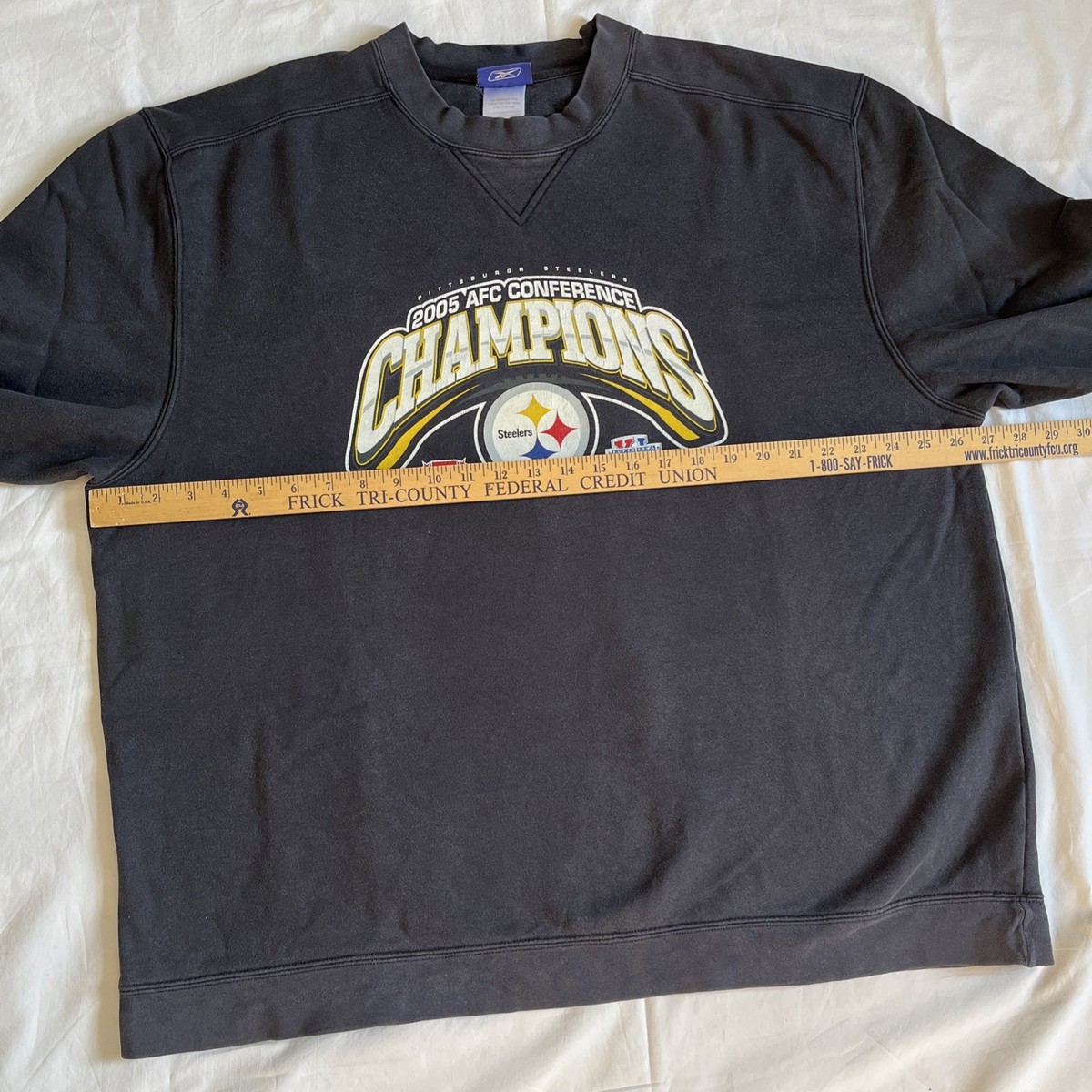 Vintage Reebok Pittsburgh Steelers 2005 AFC Champions Sweatshirt