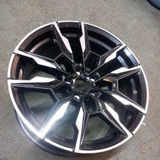 BMW i4 4 SERIES G26 REAR 19 ALLOY WHEEL BLACK DIAMOND CUT 8089228