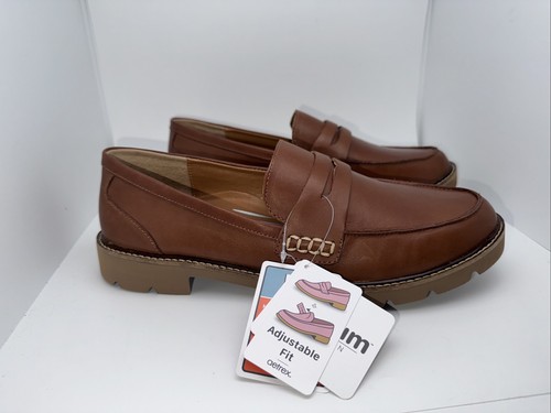 Aetrex Collette Damen-Loafer mit Fußgewölbestütze ─ cognacfarben US-Größe 10