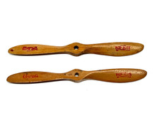 RC Airplane Vintage Top Flite 25 7/6 Wood Propeller 7” Length Lot of 2