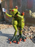 Formano Lustige FröSche Frosch Froschpaar Selfie Frauenpaar GrößE 15 X 8 Cm
