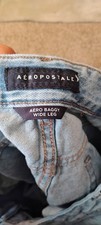 Aeropostale Aero Baggy Wide Leg Jeans Size 12 Reg
