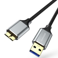 USB 3.0 Micro B Cable 1.5ft 5Gbps High-Speed USB A to Micro B Hard Drive Cab