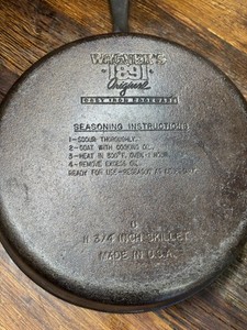 Wagner 1891 Cast Iron Skillet | eBay