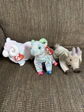 Vintage Ty Beanie Babies Lot 3 Goatee Goat Zodiac Goat Bam Ram With Tags
