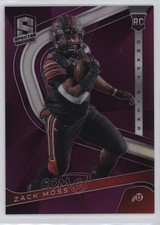 2020 Panini Chronicles Draft Picks Spectra Purple Prizm 88/99 Zack Moss #8 0q3