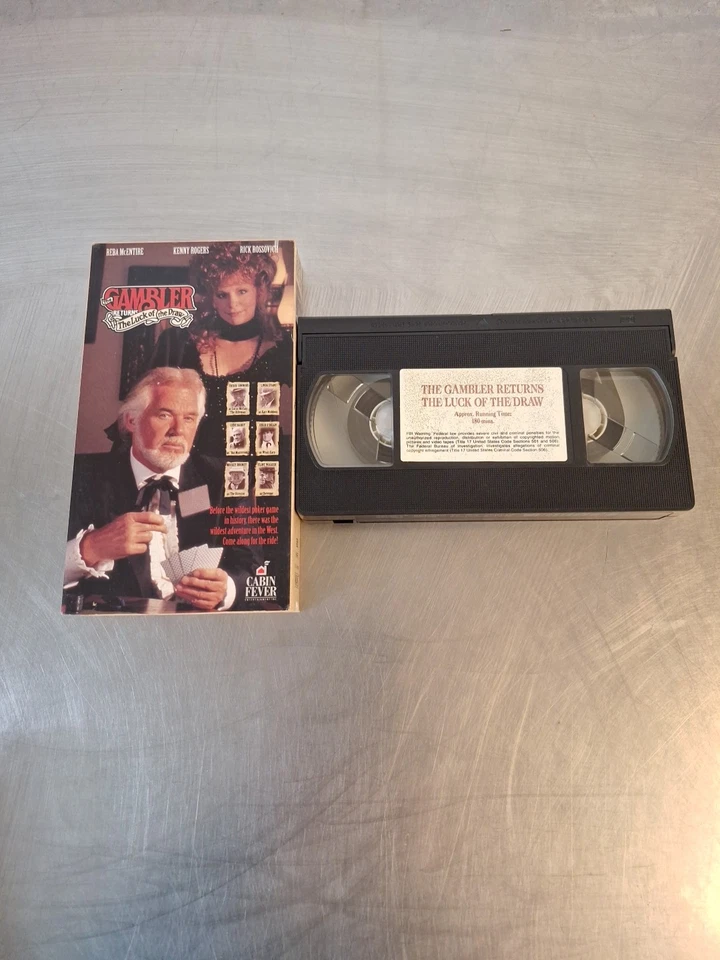 The Gambler Returns The Luck of the Draw VHS 1991 - Roger's/Reba McEntire Foto 3 de 3