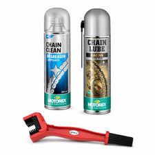 Motorex MX Chain Care Kit Cleaner Lube and Brush Motocross