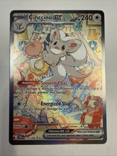 Cinccino EX 119/086 Special Illustration Rare 2026 Pokemon Chaos Rising Card NM