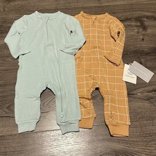NEW 6-9m Baby Modal Sleeper Pajamas Jumpsuit Sleepwear Boy Girl Unisex