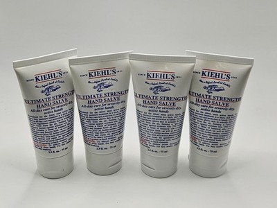 New 4x Kiehl's Ultimate Strength Hand Salve 2.5oz/75ml 4 in 1 Box