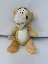 Disney Baby Tigger Plush Winnie the Pooh -Rattle Toy Light Orange Lovey 11"