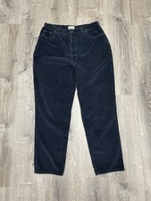 Vintage St. John  s Bay Navy Blue Corduroy Pants 34x30 High Rise Size 18