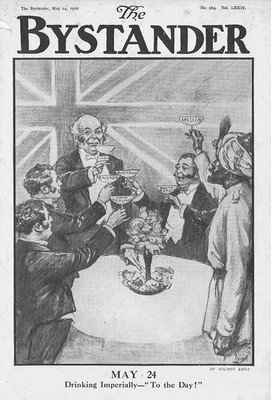 EMPIRE DAY Drinking Imperialy - To the Day May 24th - Antique Print 1922