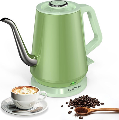 Gooseneck Electric Kettle 0.8L, 1200W Fast Boiling Stainless Steel   Auto Shut-O