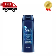 New Suave Men Body & Face Wash with Cedarwood & Mandarin, Refreshing, 18 fl oz