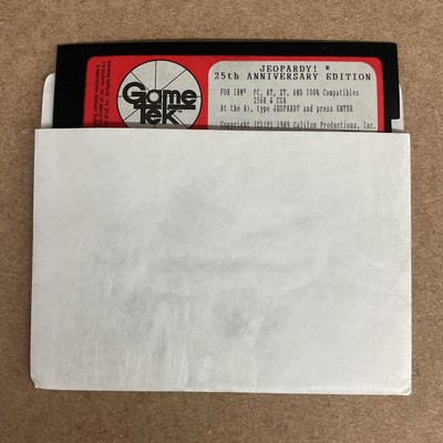 Jeopardy 25th Anniversary Edition (PC, 1989) Game Tek Diskette