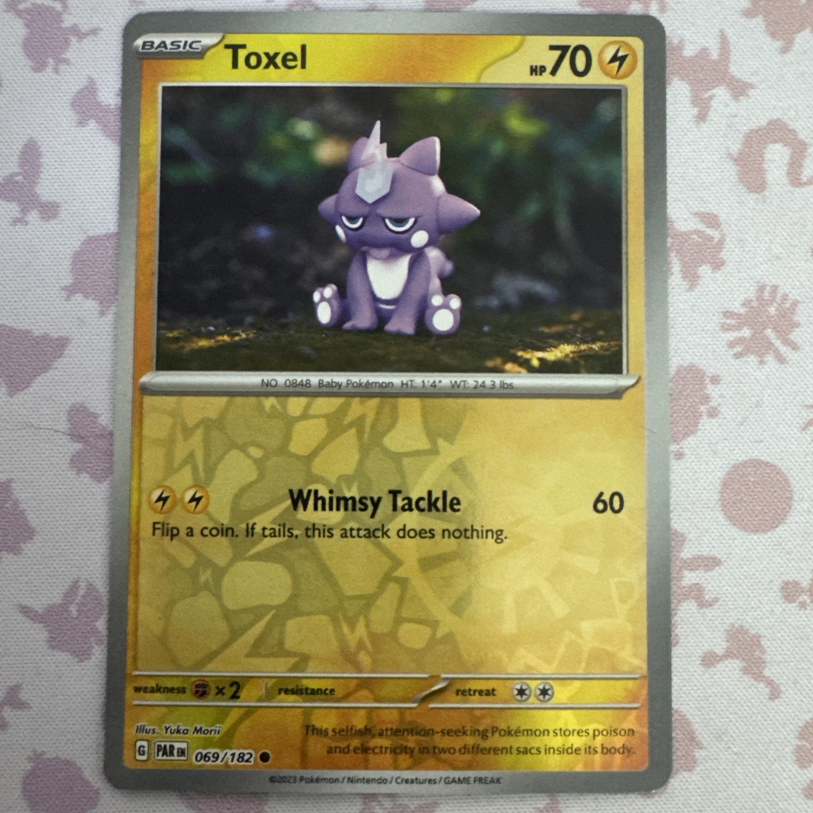 TOXEL Paradox Rift 69/182 Pokemon Card Mint Reverse Holo