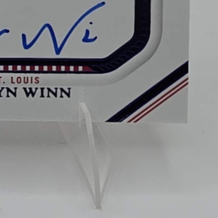 2023 Flawless Masyn Winn Star Spangled Sapphire /15 MEM Auto St. Louis Cardinals view 6