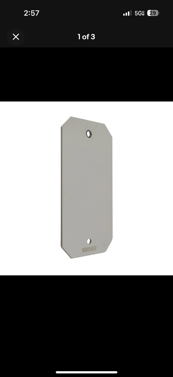 🔴WIREMOLD LEGRAND 8B SINGLE-GANG EVOLUTION DEVICE MOUNTING PLATE, IVORY‼️