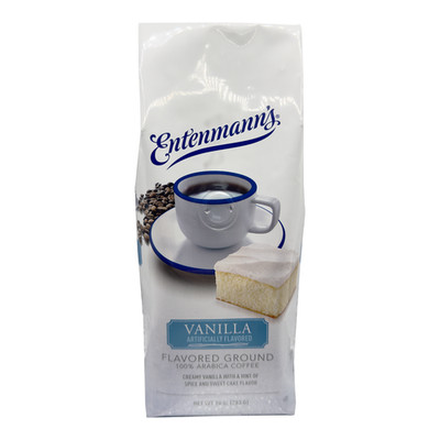 Entenmann's Ground Coffee   Vanilla Flavor   10 oz Bag   Medium Roast