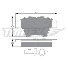 Satz Bremsbeläge Bremsklötze hinten für Peugeot 207-207+ WA 307 3A/C 3E | 243