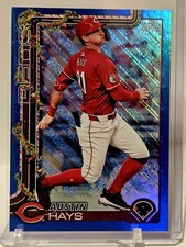 2025 Topps Holiday Austin Hays Blue Glitter